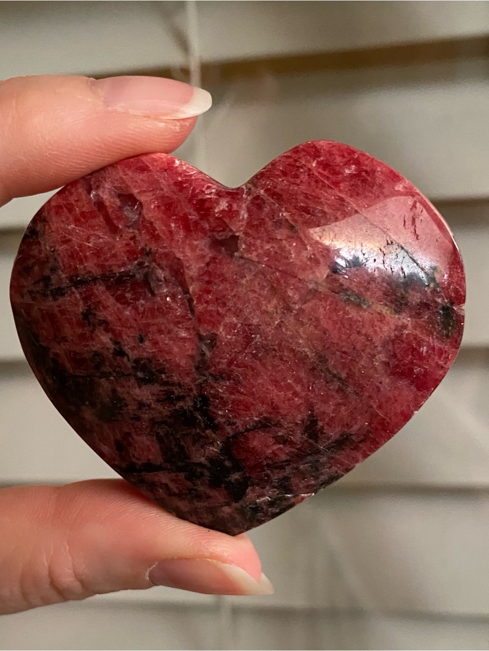 💗 AAA QUALITY RHODONITE HEART 💗